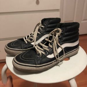 Vans Leather Sk8-Hi, Size 6
